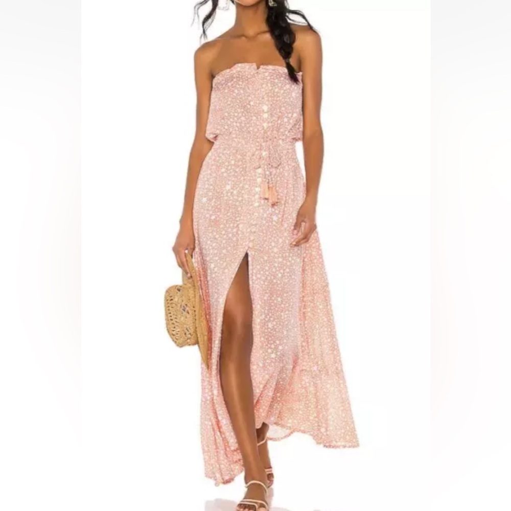 Tiare Hawaii Ryden Pink Strapless Star Print
